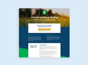 Project Green Promotional Web Design